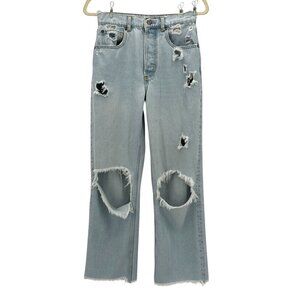 Boyish Womens 24 Jeans The Ziggy Authentic Rigid Organic Cotton Relaxed Straight